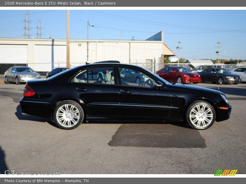 Black / Cashmere 2008 Mercedes-Benz E 350 4Matic Sedan