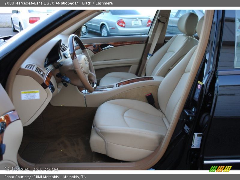 Black / Cashmere 2008 Mercedes-Benz E 350 4Matic Sedan