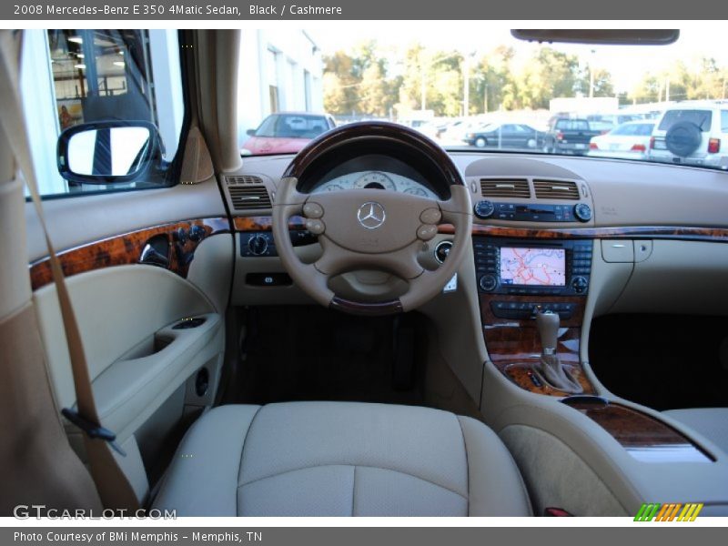 Black / Cashmere 2008 Mercedes-Benz E 350 4Matic Sedan