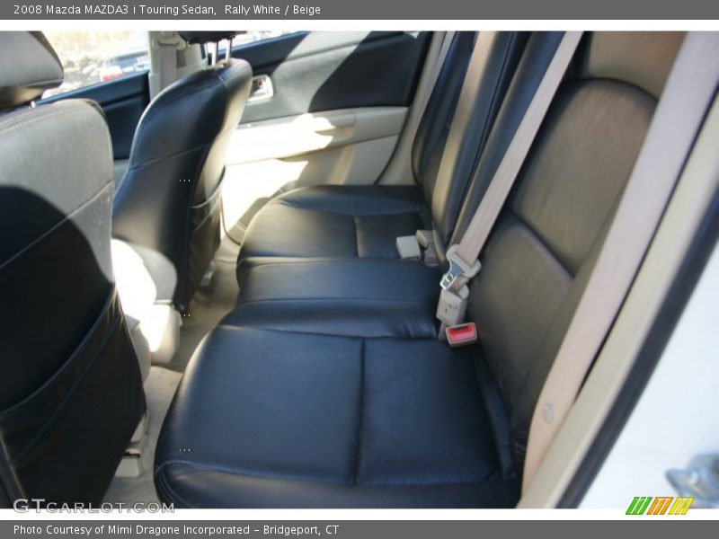 Rally White / Beige 2008 Mazda MAZDA3 i Touring Sedan