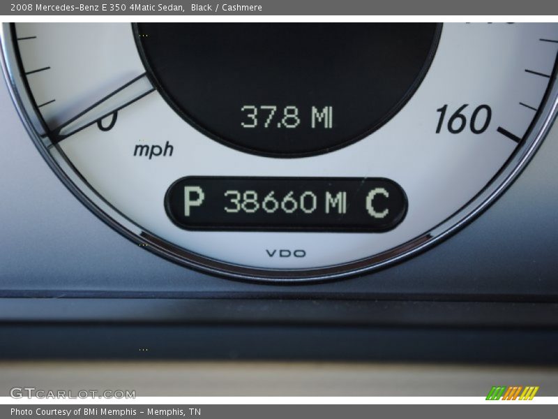 Black / Cashmere 2008 Mercedes-Benz E 350 4Matic Sedan