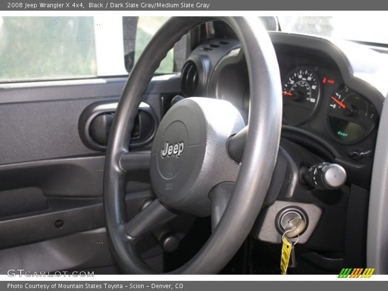 Black / Dark Slate Gray/Medium Slate Gray 2008 Jeep Wrangler X 4x4