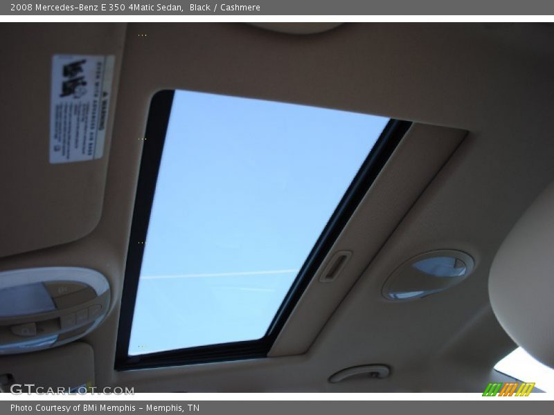 Black / Cashmere 2008 Mercedes-Benz E 350 4Matic Sedan