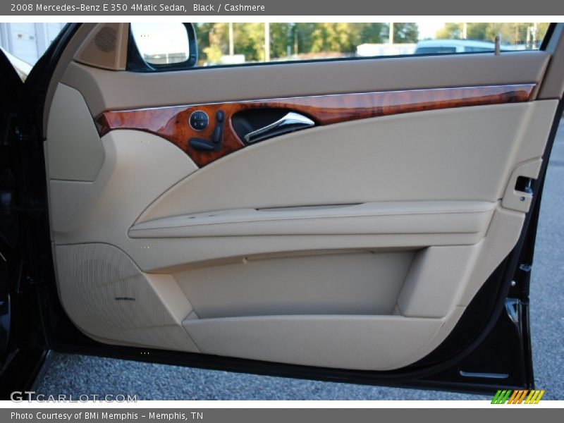 Black / Cashmere 2008 Mercedes-Benz E 350 4Matic Sedan