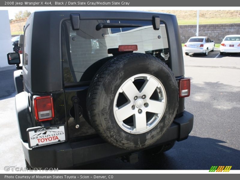 Black / Dark Slate Gray/Medium Slate Gray 2008 Jeep Wrangler X 4x4
