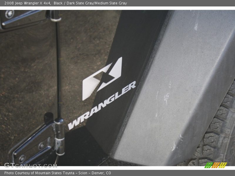 Black / Dark Slate Gray/Medium Slate Gray 2008 Jeep Wrangler X 4x4