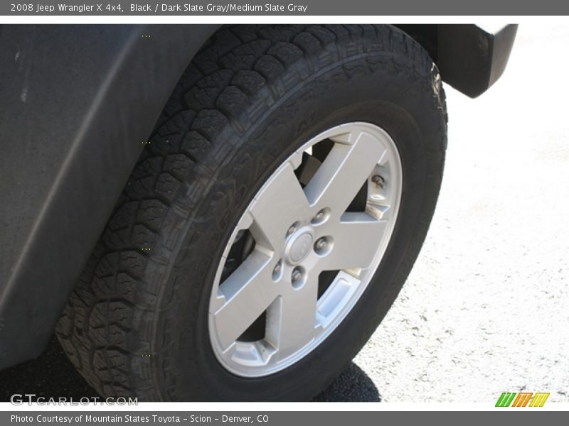 Black / Dark Slate Gray/Medium Slate Gray 2008 Jeep Wrangler X 4x4