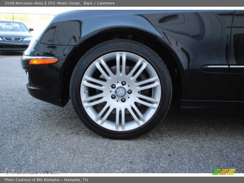 Black / Cashmere 2008 Mercedes-Benz E 350 4Matic Sedan