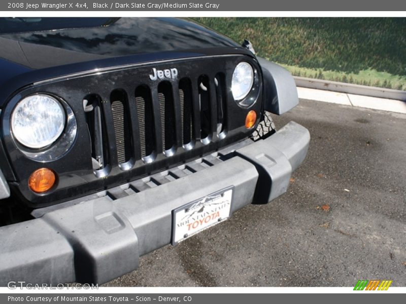 Black / Dark Slate Gray/Medium Slate Gray 2008 Jeep Wrangler X 4x4