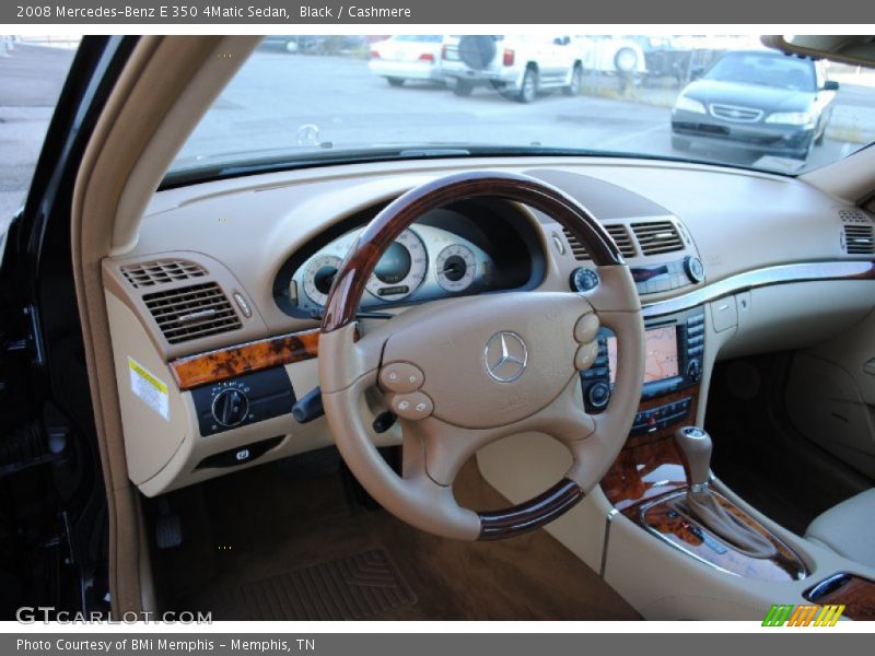 Black / Cashmere 2008 Mercedes-Benz E 350 4Matic Sedan