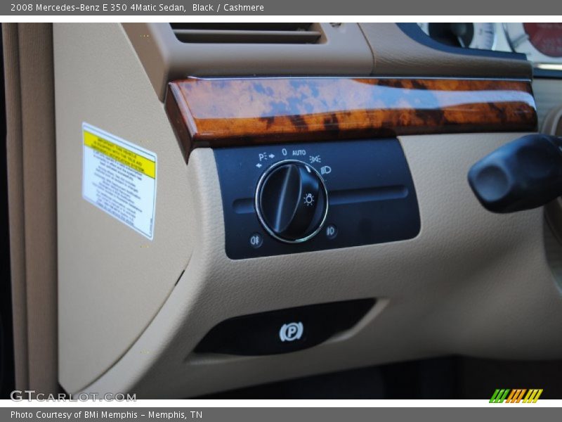 Black / Cashmere 2008 Mercedes-Benz E 350 4Matic Sedan