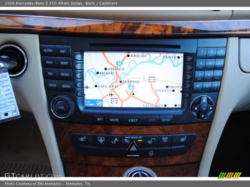 Black / Cashmere 2008 Mercedes-Benz E 350 4Matic Sedan