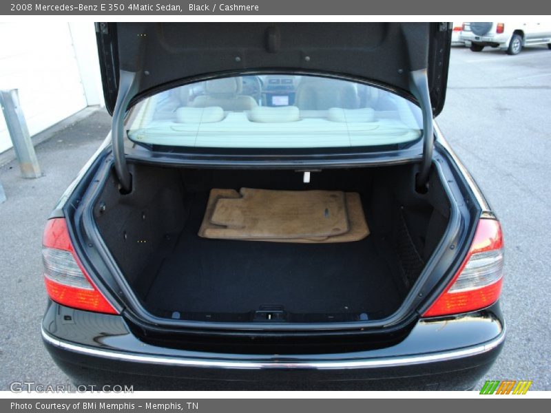Black / Cashmere 2008 Mercedes-Benz E 350 4Matic Sedan