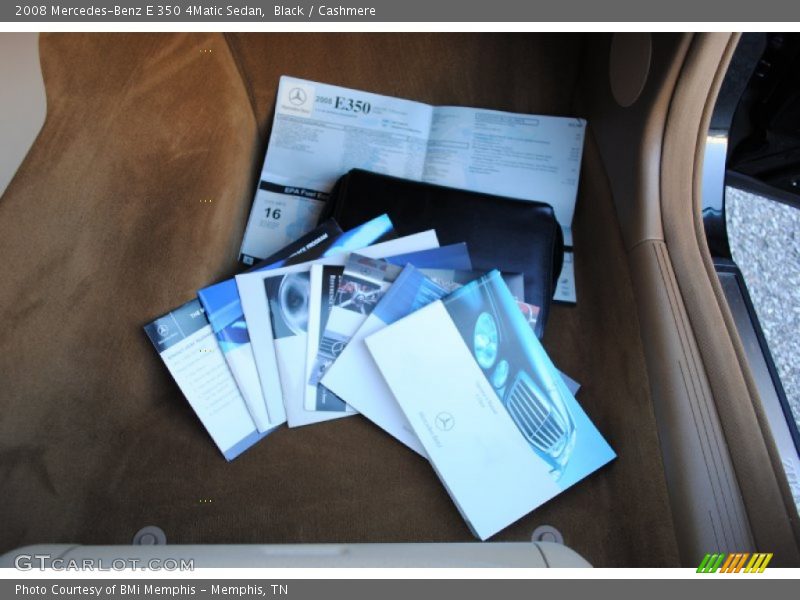 Black / Cashmere 2008 Mercedes-Benz E 350 4Matic Sedan