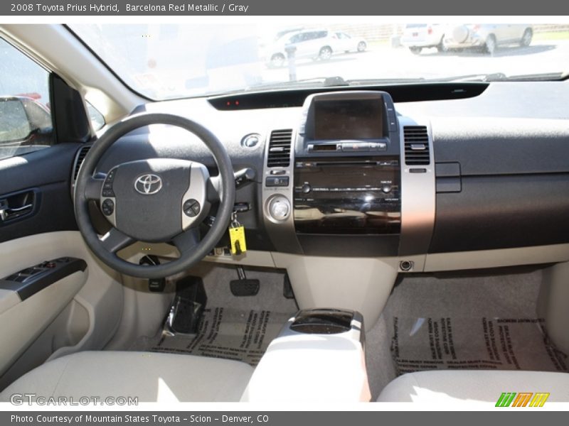 Barcelona Red Metallic / Gray 2008 Toyota Prius Hybrid