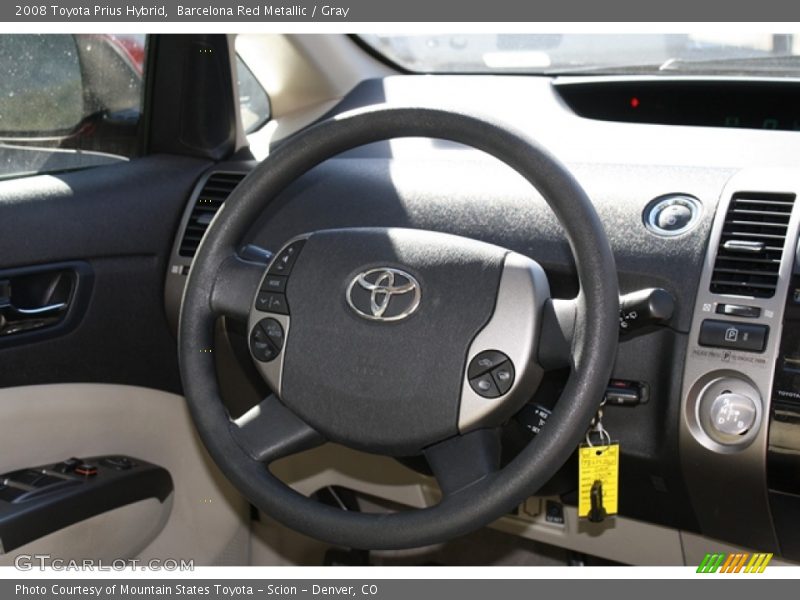 Barcelona Red Metallic / Gray 2008 Toyota Prius Hybrid