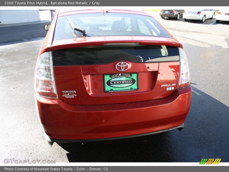 Barcelona Red Metallic / Gray 2008 Toyota Prius Hybrid