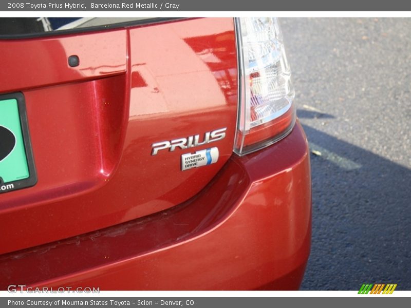 Barcelona Red Metallic / Gray 2008 Toyota Prius Hybrid