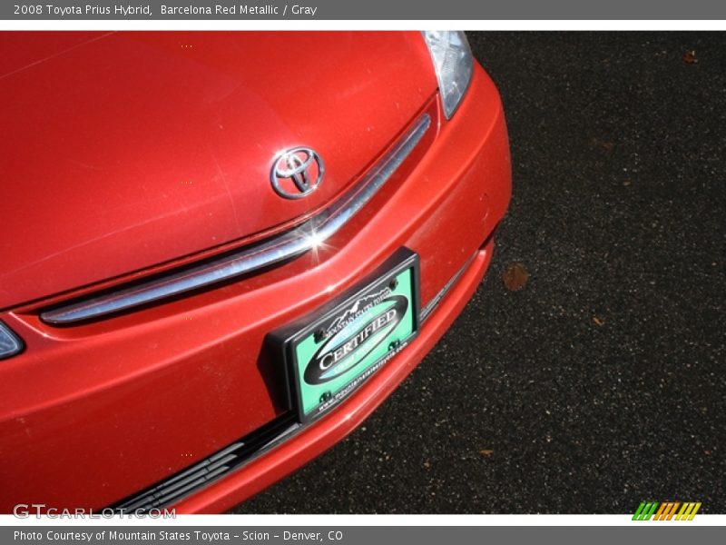 Barcelona Red Metallic / Gray 2008 Toyota Prius Hybrid