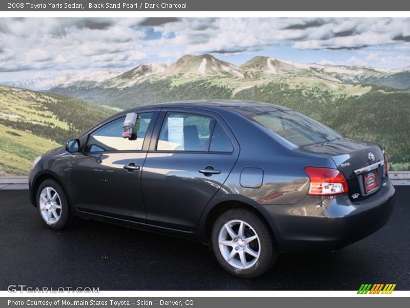 Black Sand Pearl / Dark Charcoal 2008 Toyota Yaris Sedan