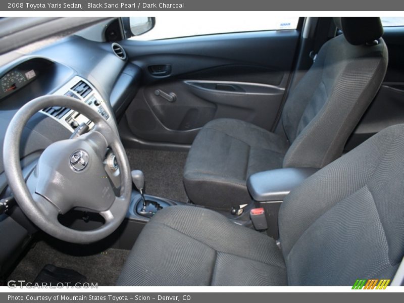 Black Sand Pearl / Dark Charcoal 2008 Toyota Yaris Sedan