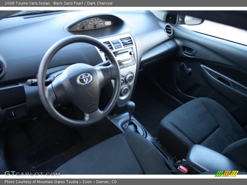 Black Sand Pearl / Dark Charcoal 2008 Toyota Yaris Sedan