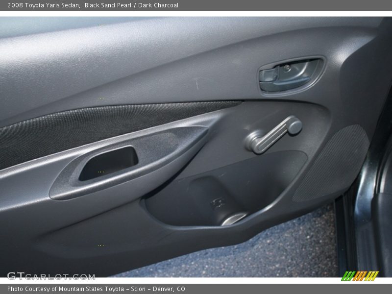 Black Sand Pearl / Dark Charcoal 2008 Toyota Yaris Sedan