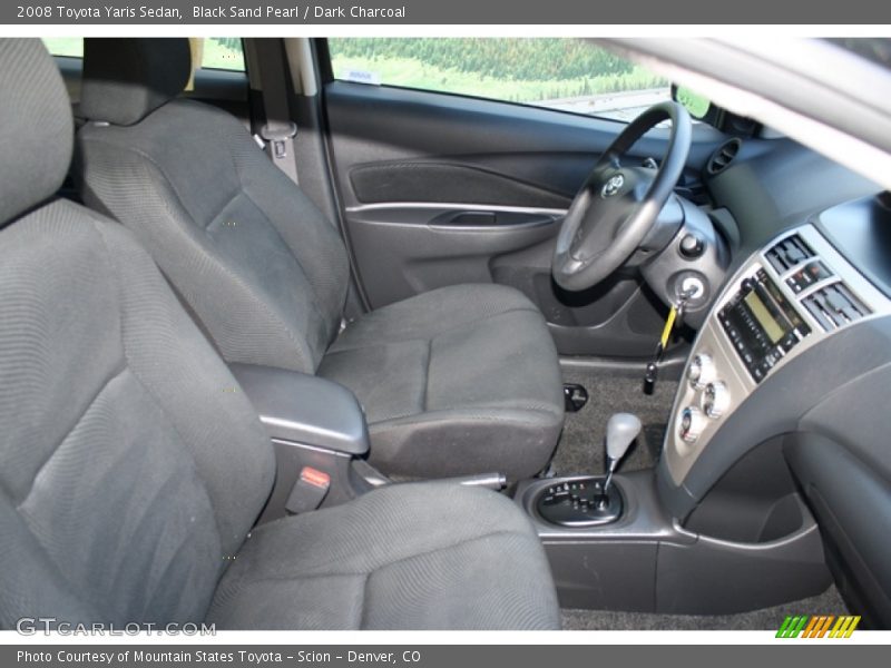 Black Sand Pearl / Dark Charcoal 2008 Toyota Yaris Sedan