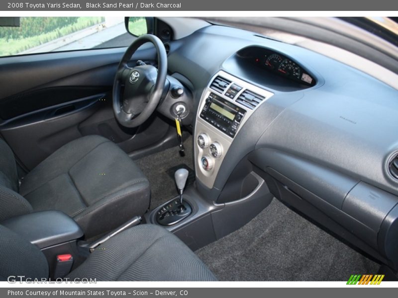 Black Sand Pearl / Dark Charcoal 2008 Toyota Yaris Sedan