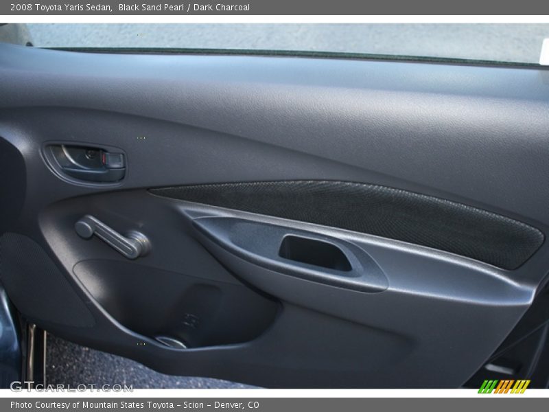 Black Sand Pearl / Dark Charcoal 2008 Toyota Yaris Sedan