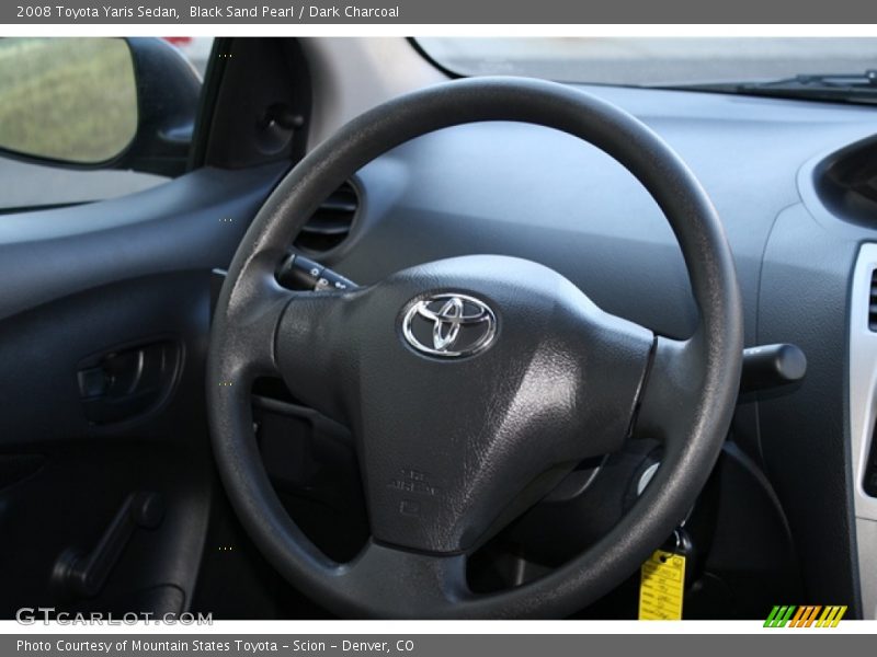 Black Sand Pearl / Dark Charcoal 2008 Toyota Yaris Sedan
