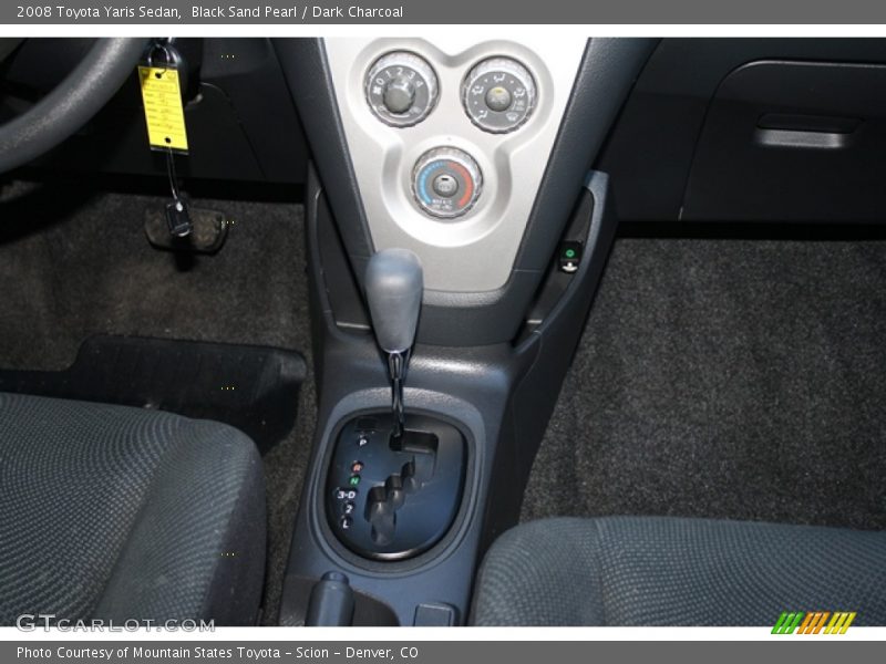 Black Sand Pearl / Dark Charcoal 2008 Toyota Yaris Sedan