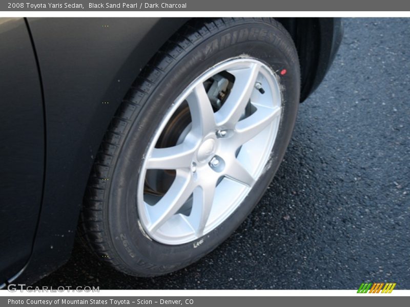 Black Sand Pearl / Dark Charcoal 2008 Toyota Yaris Sedan