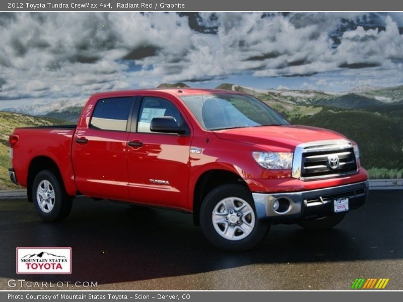 Radiant Red / Graphite 2012 Toyota Tundra CrewMax 4x4