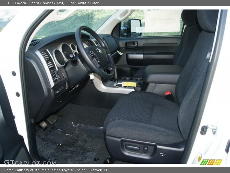 Super White / Black 2012 Toyota Tundra CrewMax 4x4