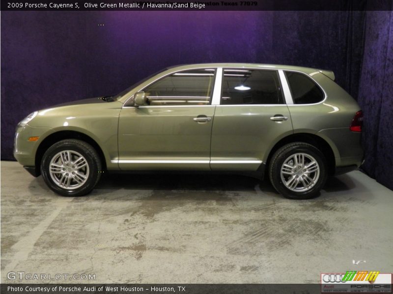 Olive Green Metallic / Havanna/Sand Beige 2009 Porsche Cayenne S