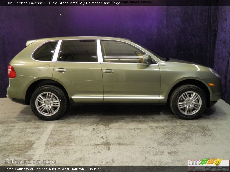Olive Green Metallic / Havanna/Sand Beige 2009 Porsche Cayenne S
