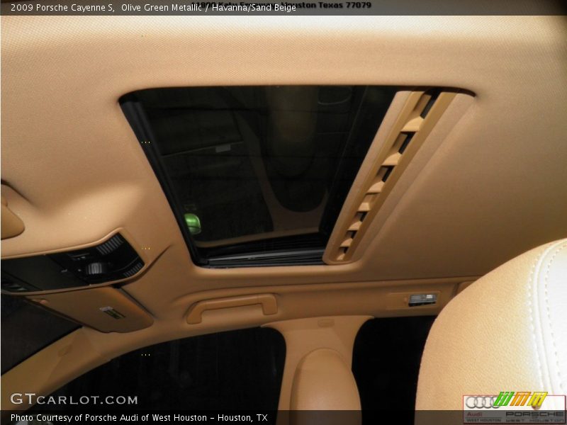Olive Green Metallic / Havanna/Sand Beige 2009 Porsche Cayenne S