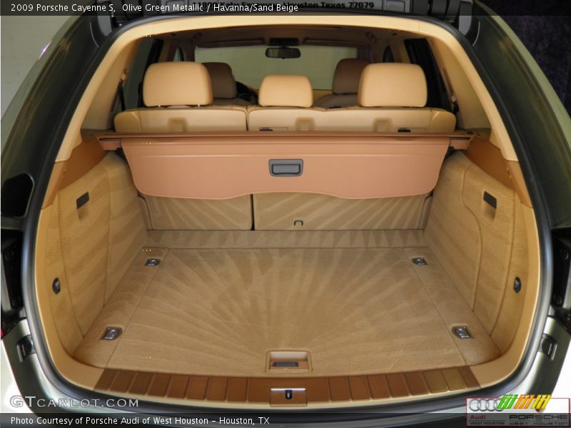 Olive Green Metallic / Havanna/Sand Beige 2009 Porsche Cayenne S
