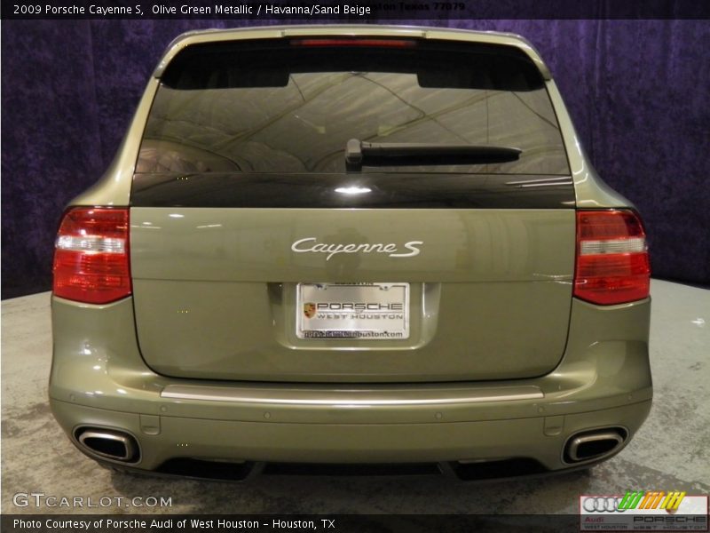 Olive Green Metallic / Havanna/Sand Beige 2009 Porsche Cayenne S