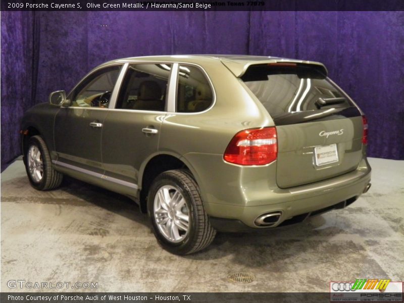 Olive Green Metallic / Havanna/Sand Beige 2009 Porsche Cayenne S