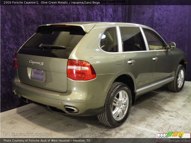 Olive Green Metallic / Havanna/Sand Beige 2009 Porsche Cayenne S