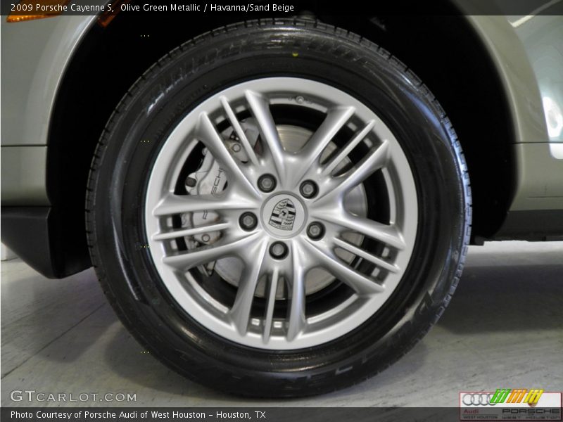 Olive Green Metallic / Havanna/Sand Beige 2009 Porsche Cayenne S