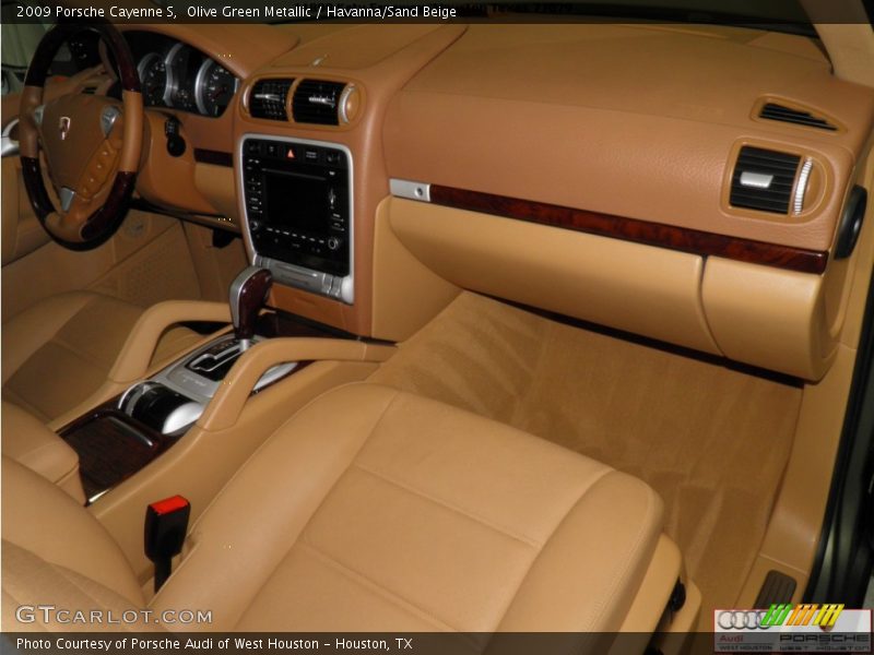Olive Green Metallic / Havanna/Sand Beige 2009 Porsche Cayenne S