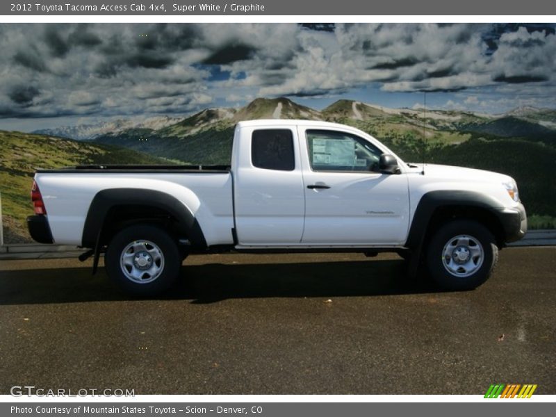 Super White / Graphite 2012 Toyota Tacoma Access Cab 4x4
