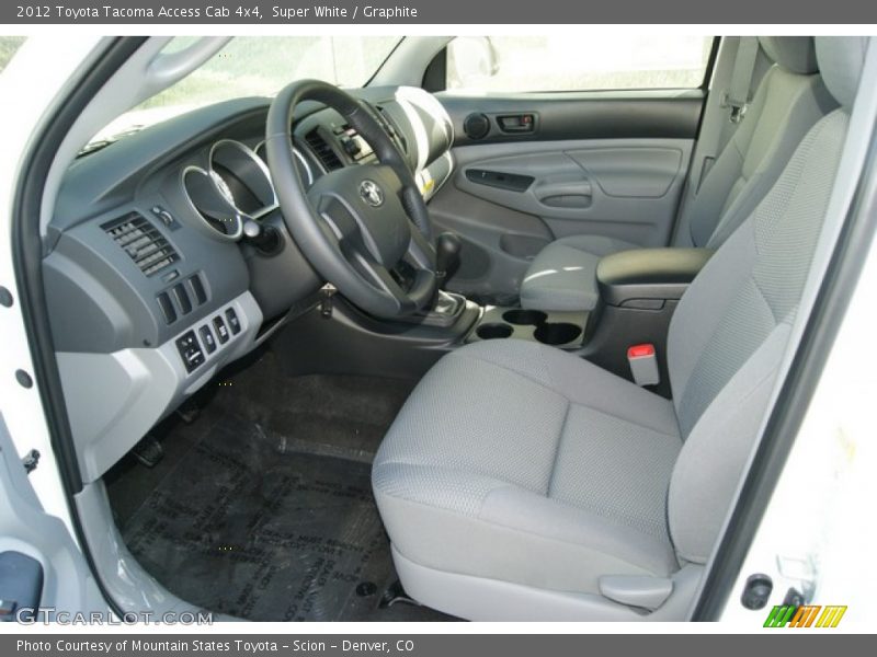  2012 Tacoma Access Cab 4x4 Graphite Interior