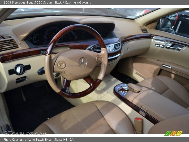 Black / Cashmere/Savanna 2008 Mercedes-Benz S 550 Sedan