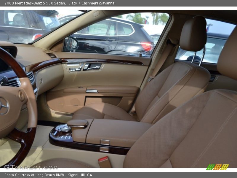 Black / Cashmere/Savanna 2008 Mercedes-Benz S 550 Sedan