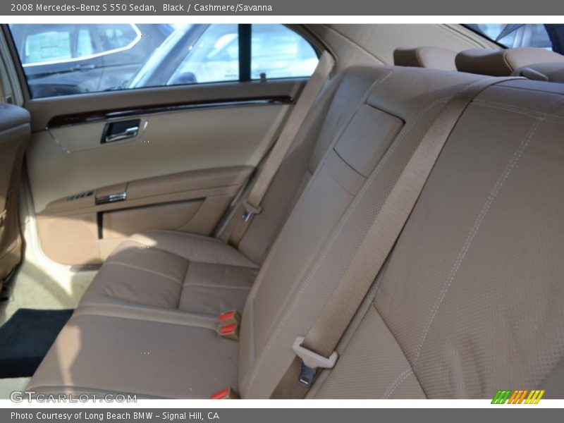 Black / Cashmere/Savanna 2008 Mercedes-Benz S 550 Sedan