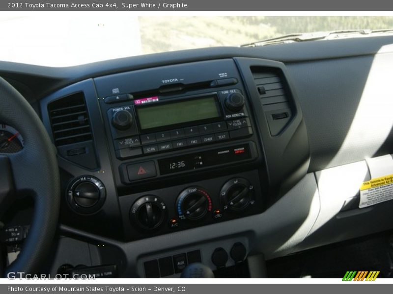 Super White / Graphite 2012 Toyota Tacoma Access Cab 4x4